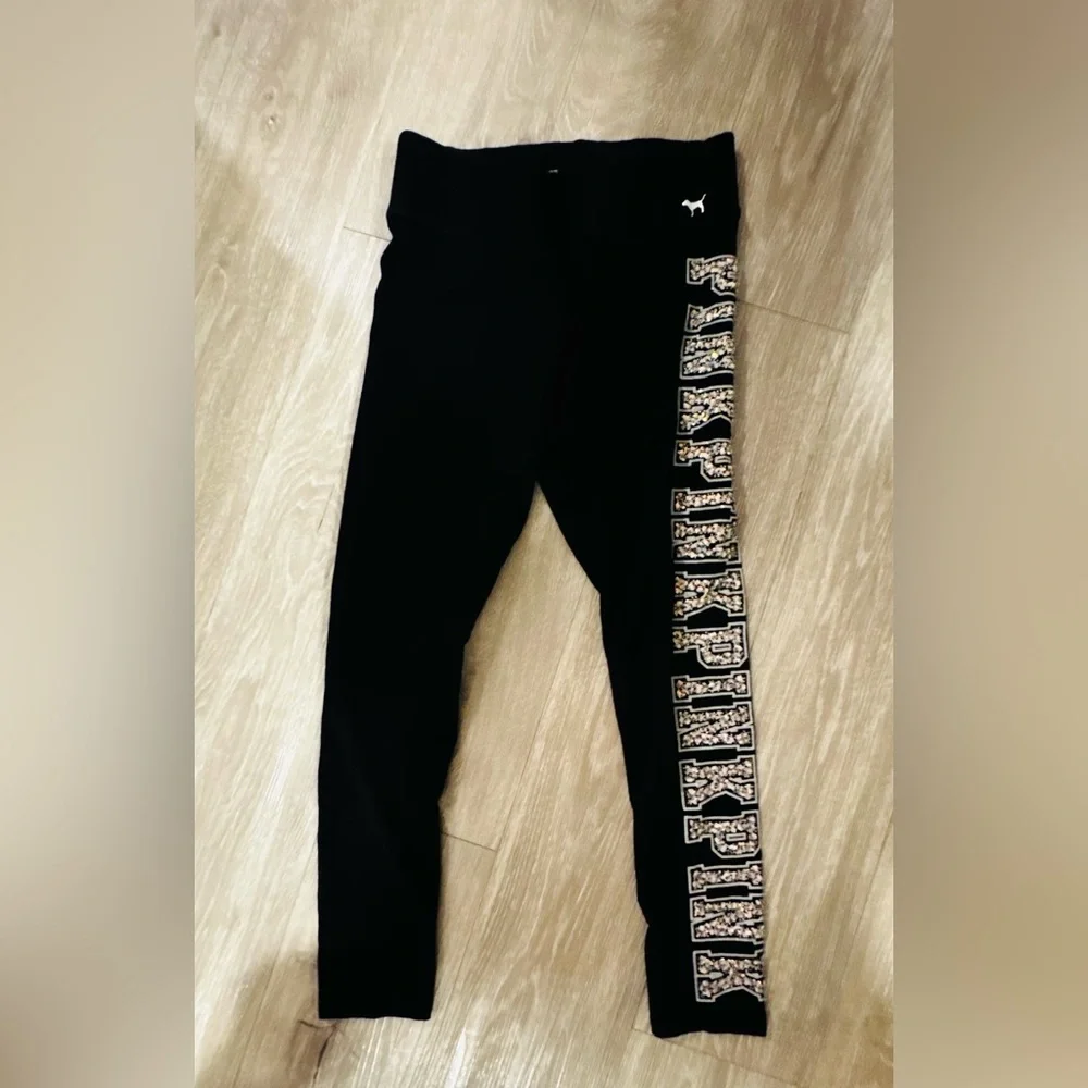 PINK Victoria's Secret Black Yoga Leggings - Picture 5 of 7